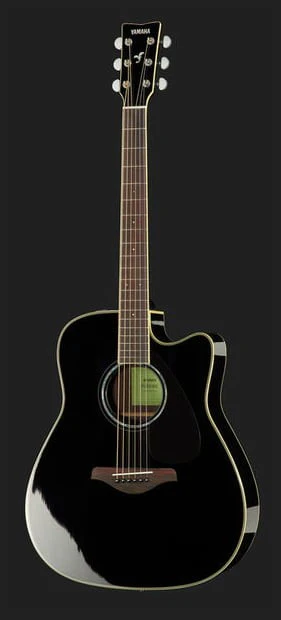 YAMAHA FGX830C BL GUITARRA ELECTROACUSTICA WESTERN NEGRA - Image 2