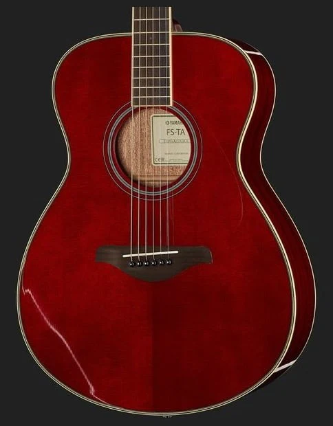 YAMAHA FSTA RR TRANSACOUSTIC GUITARRA ELECTROACUSTICA CONCIERTO RUSTY RED - Image 3