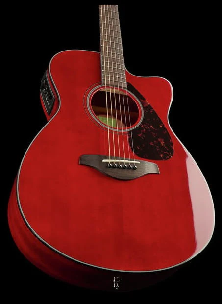 YAMAHA FSX800C RR GUITARRA ELECTROACUSTICA CONCIERTO RUBY RED - Image 11