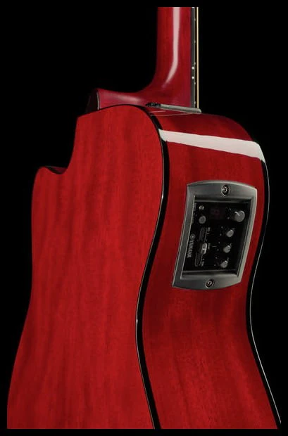 YAMAHA FSX800C RR GUITARRA ELECTROACUSTICA CONCIERTO RUBY RED - Image 12