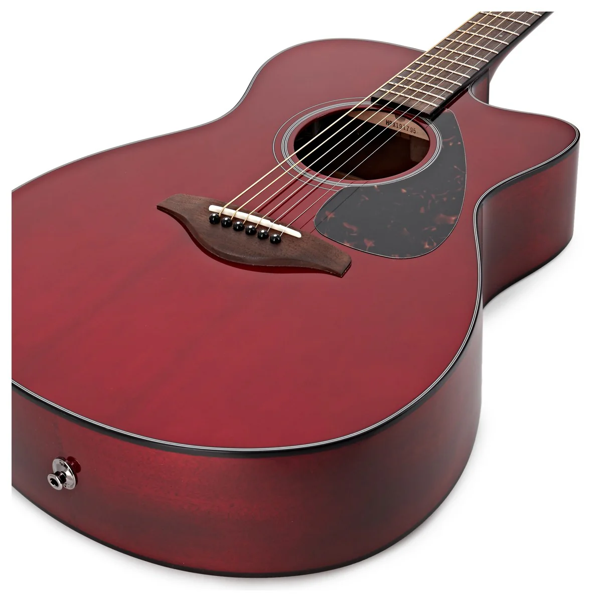 YAMAHA FSX800C RR GUITARRA ELECTROACUSTICA CONCIERTO RUBY RED - Image 3