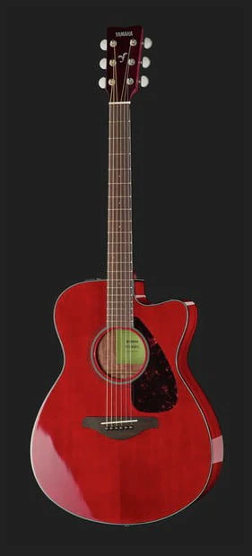 YAMAHA FSX800C RR GUITARRA ELECTROACUSTICA CONCIERTO RUBY RED - Image 5