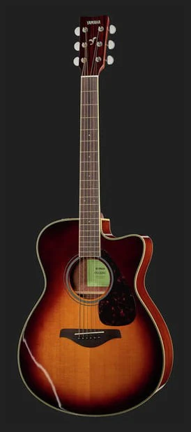 YAMAHA FSX820C BS GUITARRA ELECTROACUSTICA CONCIERTO BROWN SUNBURST - Image 5