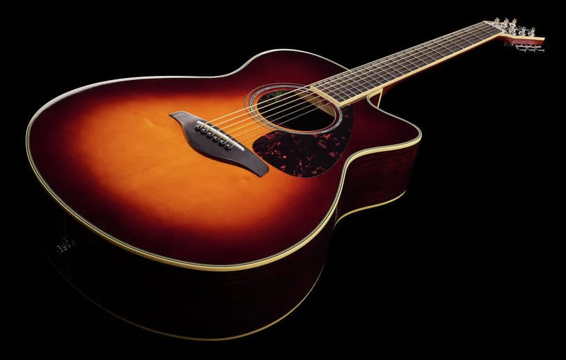 YAMAHA FSX830C BS GUITARRA ELECTROACUSTICA CONCIERTO BROWN SUNBURST - Image 10