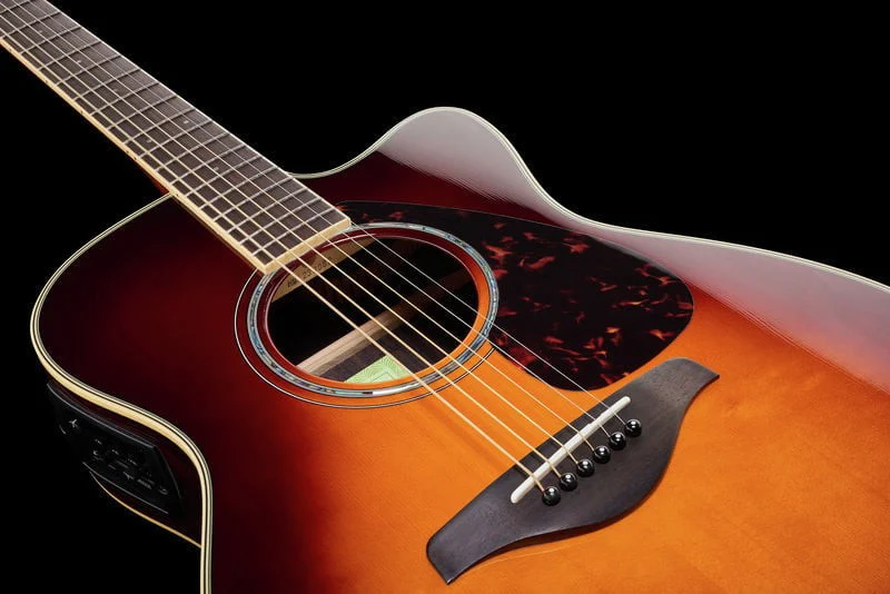 YAMAHA FSX830C BS GUITARRA ELECTROACUSTICA CONCIERTO BROWN SUNBURST - Image 8