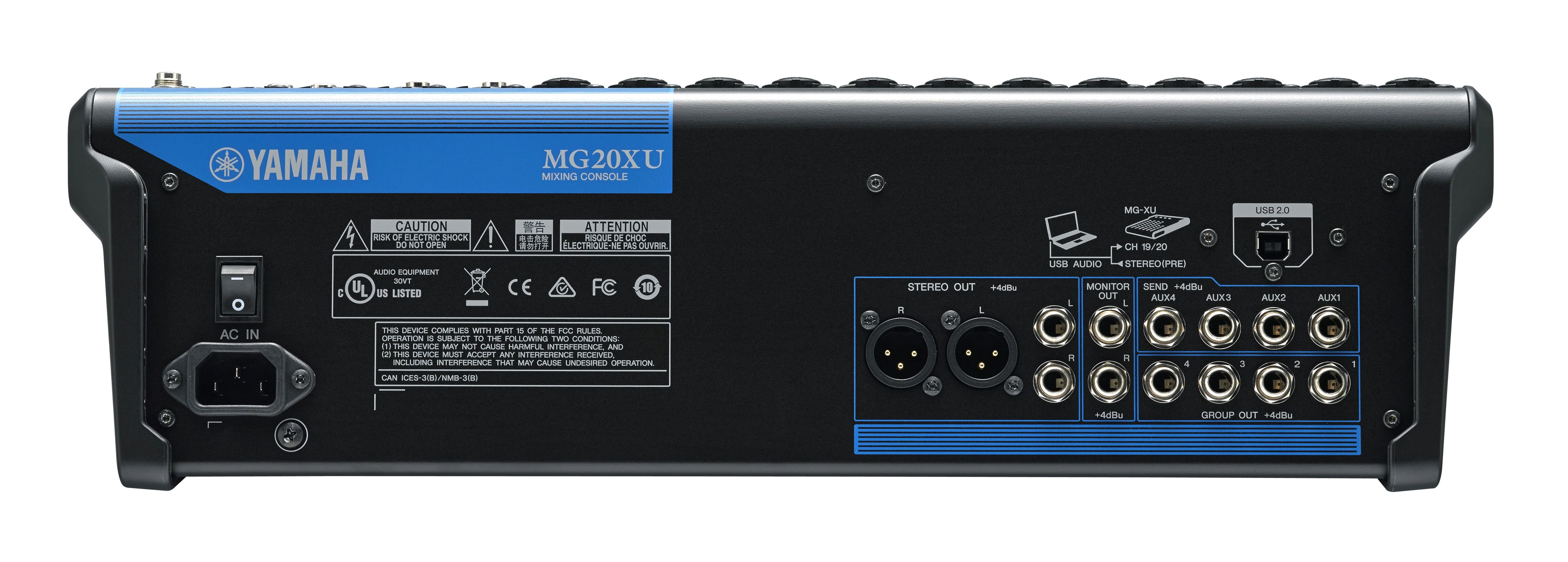 YAMAHA MG20XU MESA DE MEZCLAS ANALOGICA DE 20 CANALES CON EFECTOS Y USB - Image 6