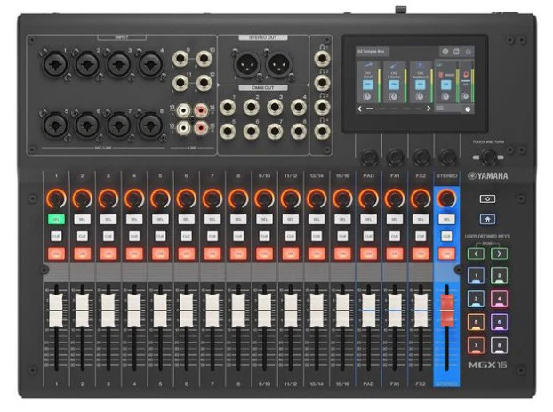 YAMAHA MGX16B MESA DE MEZCLAS 16 CANALES NEGRA