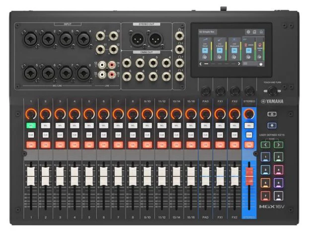 YAMAHA MGX16VB MESA DE MEZCLAS 16 CANALES NEGRA