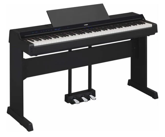 YAMAHA -PACK- PS500B PIANO DIGITAL NEGRO + SOPORTE + PEDALERA + BANQUETA Y AURICULARES - Image 2