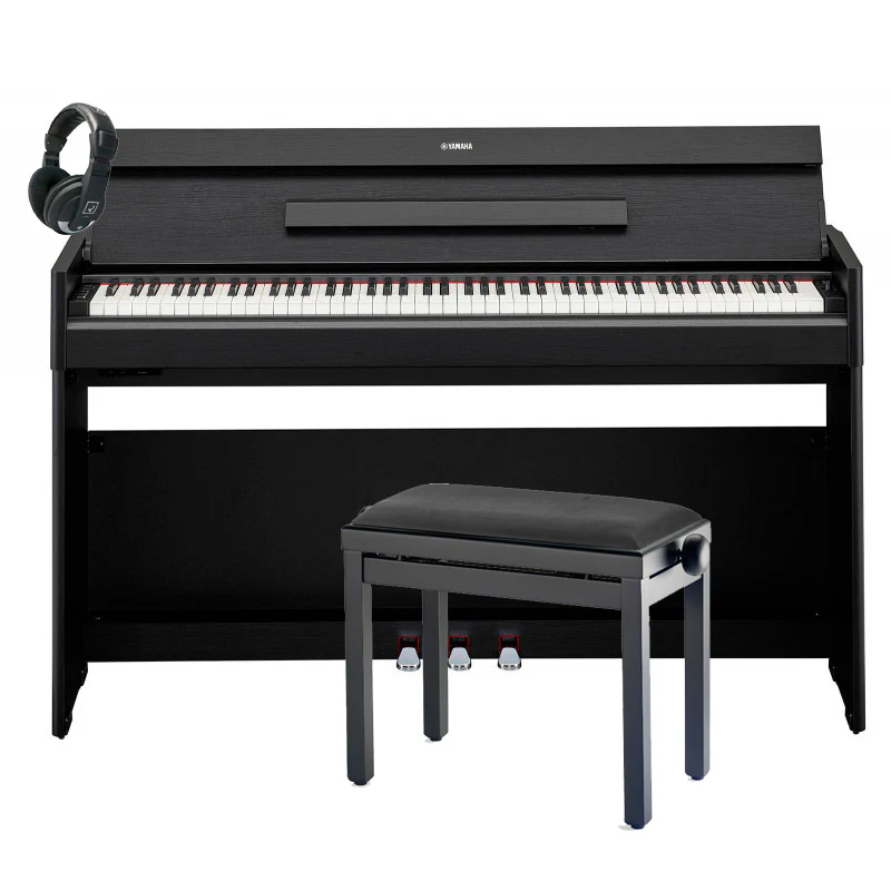 YAMAHA -PACK- YDPS55B PIANO DIGITAL ARIUS NEGRO + BANQUETA Y AURICULARES