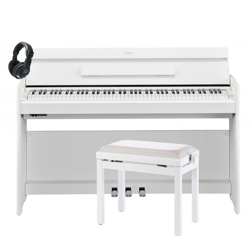 YAMAHA -PACK- YDPS55WH PIANO DIGITAL ARIUS BLANCO + BANQUETA Y AURICULARES