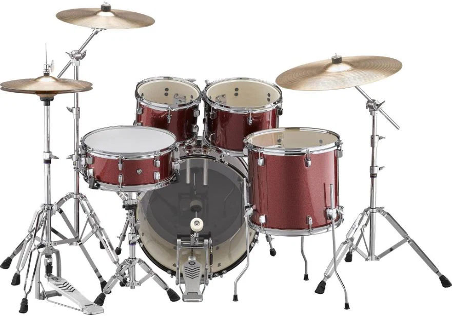 YAMAHA RDP0F5 BGG SET RYDEEN BATERIA ACUSTICA CON HERRAJES BURGUNDY GLITTER - Image 3