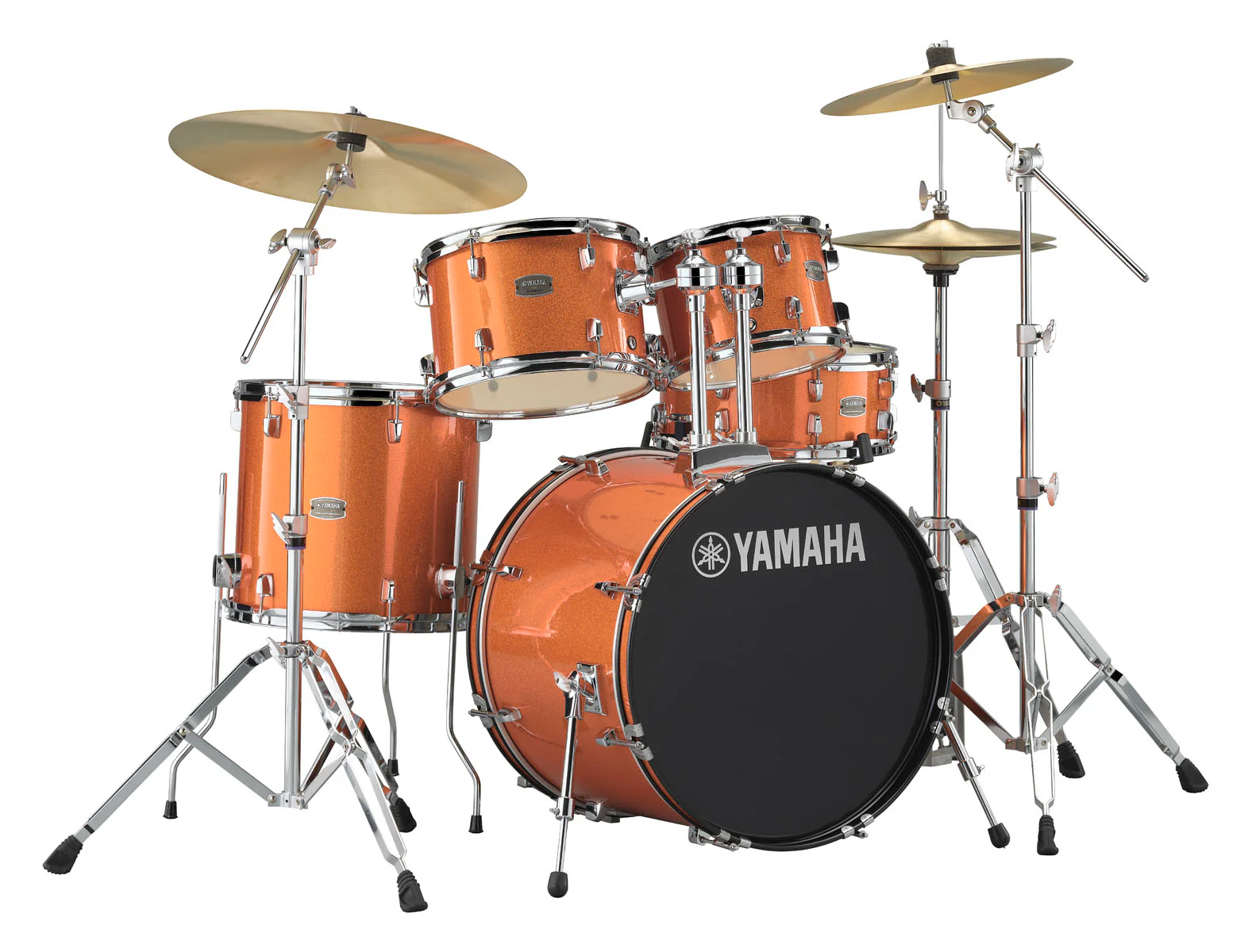YAMAHA RDP0F5 ORG SET RYDEEN BATERIA ACUSTICA CON HERRAJES ORANGE GLITTER
