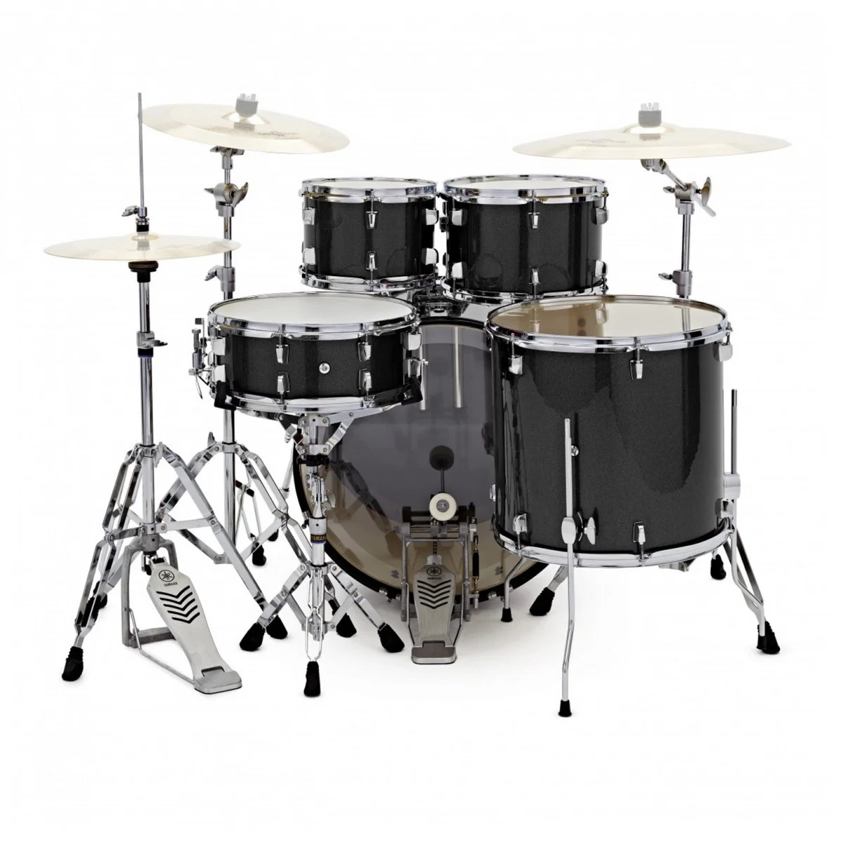 YAMAHA RDP2F5 BLG CPSET RYDEEN BATERIA ACUSTICA CON HERRAJES Y PLATOS BLACK GLITTER - Image 6