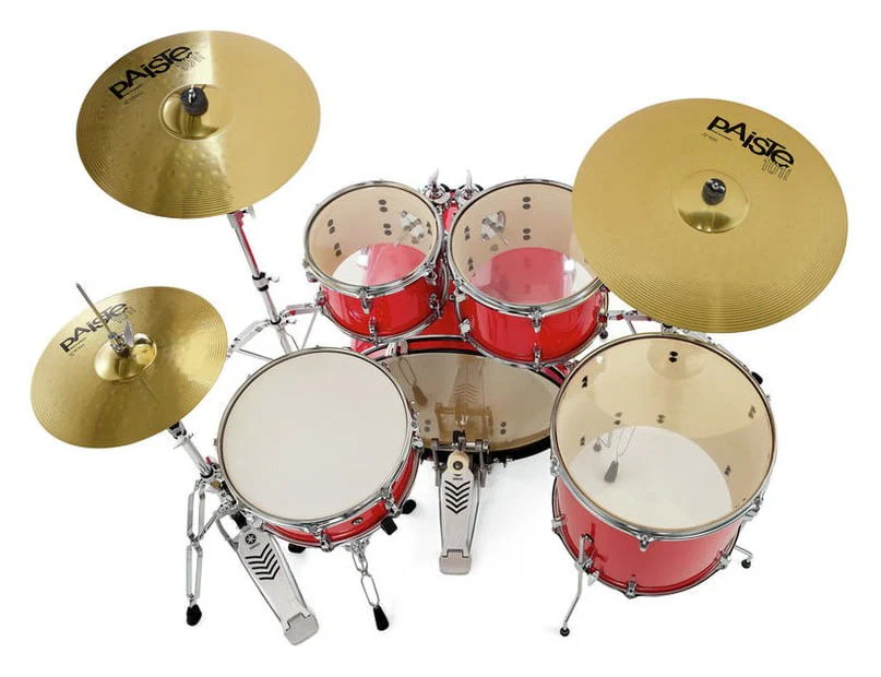 YAMAHA RDP2F5 RD CPSET RYDEEN BATERIA ACUSTICA CON HERRAJES Y PLATOS HOT RED - Image 5