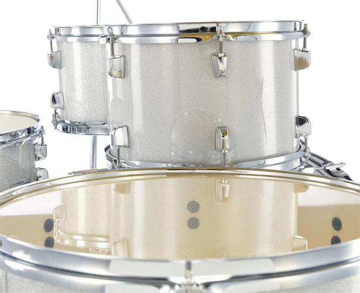 YAMAHA RDP2F5 SLG CPSET RYDEEN BATERIA ACUSTICA CON HERRAJES Y PLATOS SILVER GLITTER - Image 5