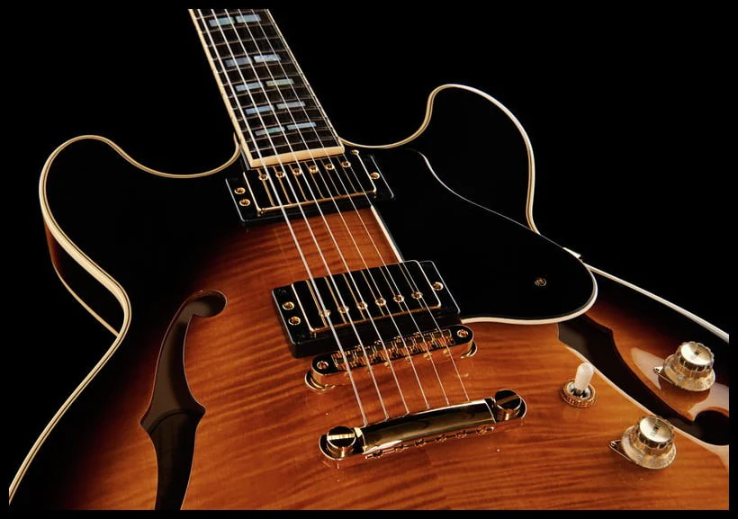 YAMAHA SA2200 BS GUITARRA ELECTRICA HOLLOW BODY BROWN SUNBURST - Image 11