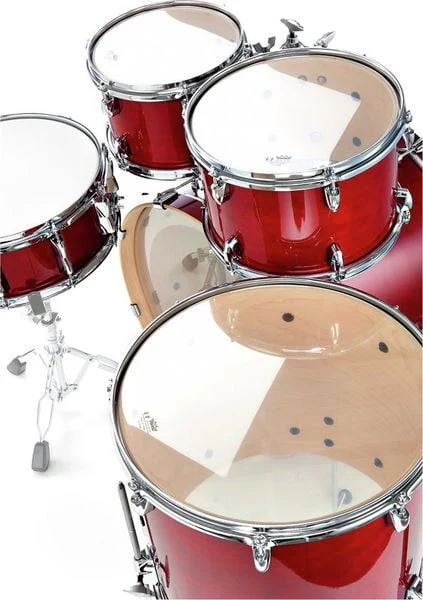 YAMAHA SBP0F5 CR HW780 STAGE CUSTOM BIRCH BATERIA ACUSTICA CON HERRAJES CRANBERRY RED - Image 5