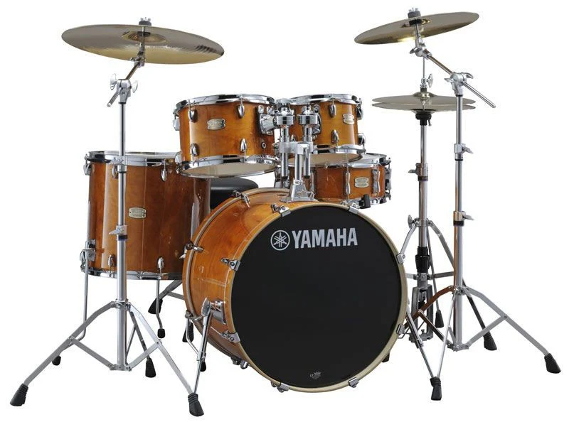 YAMAHA SBP0F5 HA HW780 STAGE CUSTOM BIRCH BATERIA ACUSTICA CON HERRAJES HONEY AMBER - Image 14