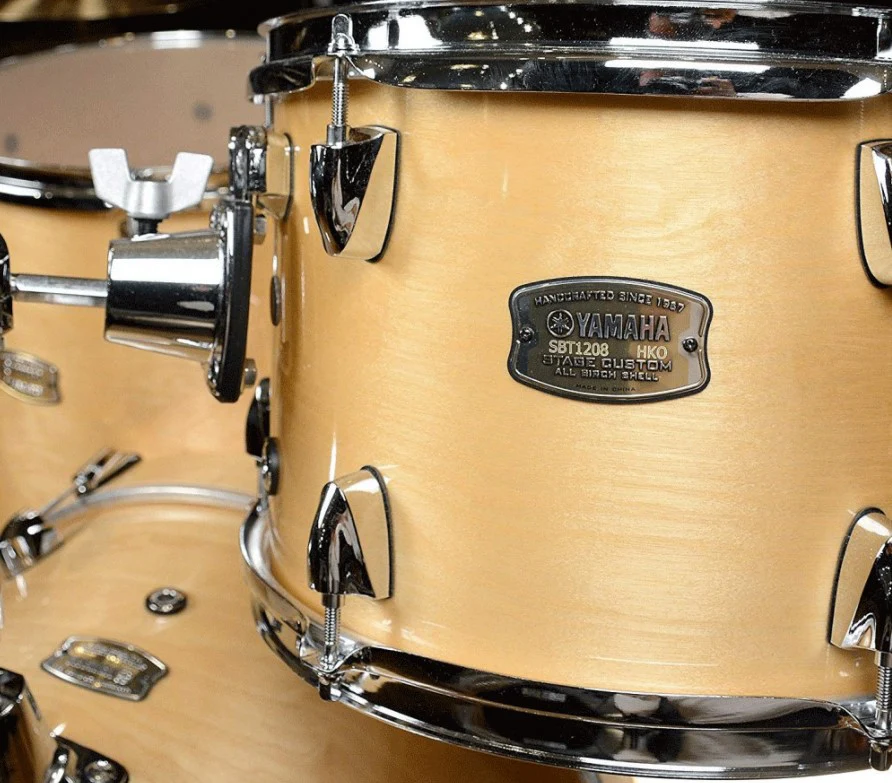 YAMAHA SBP0F5 NW HW780 STAGE CUSTOM BIRCH BATERIA ACUSTICA CON HERRAJES NATURAL - Image 2