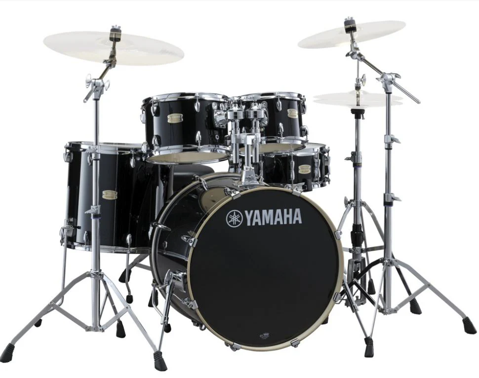 YAMAHA SBP0F5 RB HW680W STAGE CUSTOM BIRCH BATERIA ACUSTICA CON HERRAJES RAVEN BLACK
