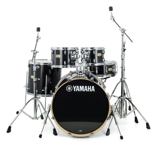 YAMAHA SBP0F5 RB HW780 STAGE CUSTOM BIRCH BATERIA ACUSTICA CON HERRAJES RAVEN BLACK - Image 2