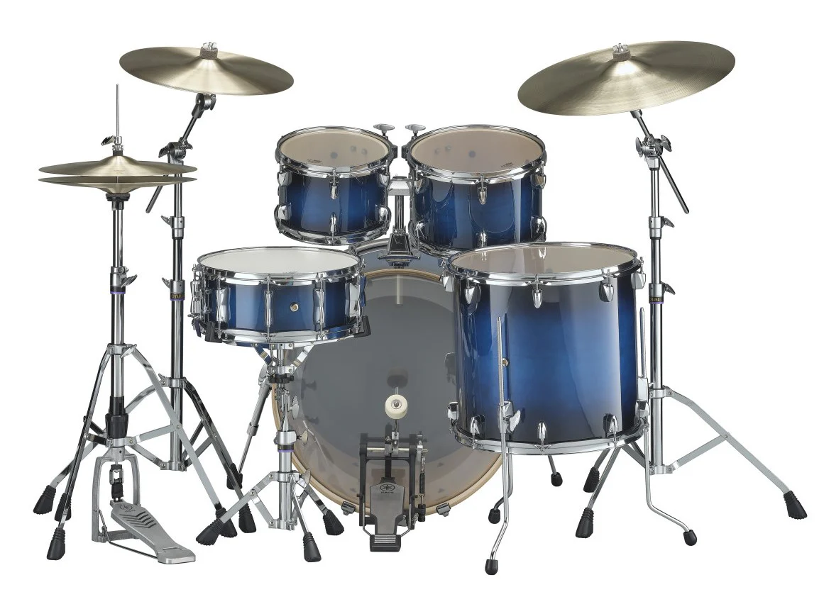 YAMAHA SBP2F5 DUS HW680W STAGE CUSTOM BIRCH BATERIA ACUSTICA CON HERRAJES DEEP BLUE SUNBURST - Image 3