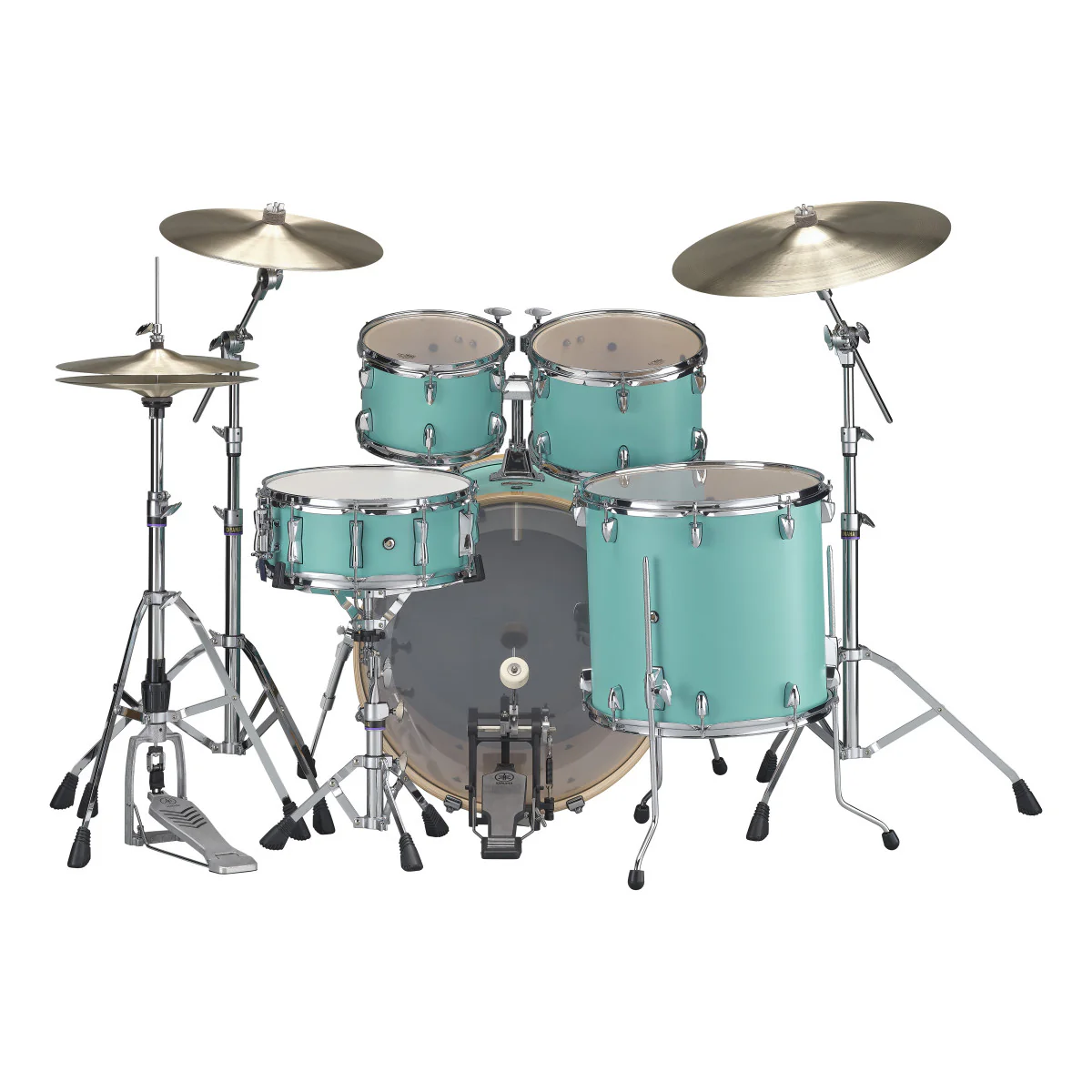 YAMAHA SBP2F5 MSG HW680W STAGE CUSTOM BIRCH BATERIA ACUSTICA CON HERRAJES MATTE SURF GREEN - Image 3