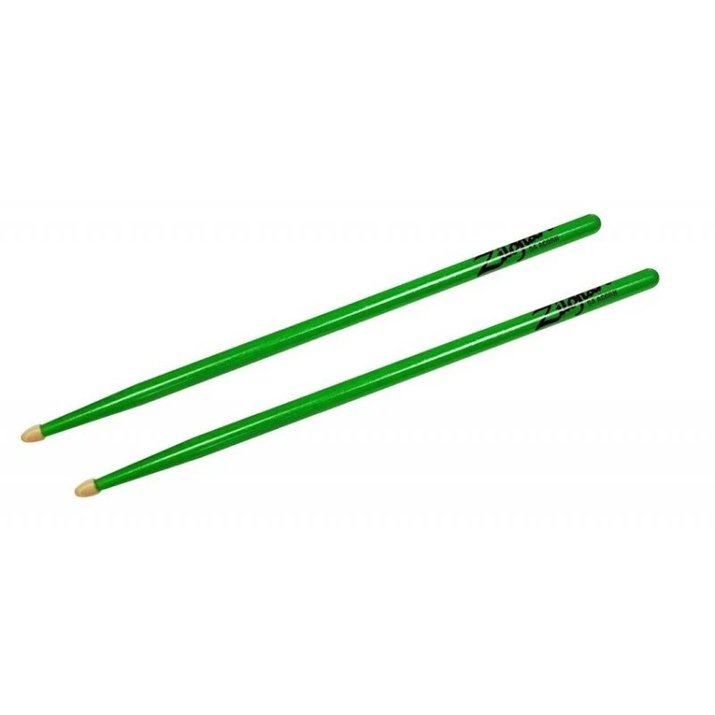 ZILDJIAN 5ACWDGG PAR BAQUETAS 5A NEON VERDE - Image 2