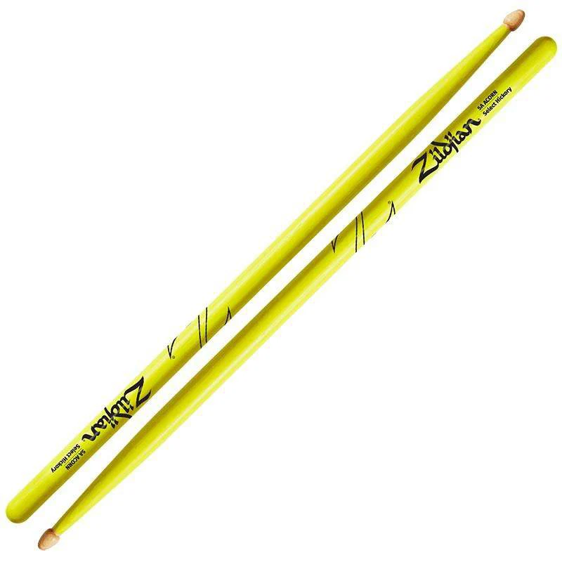 ZILDJIAN 5ACWDGY PAR BAQUETAS 5A NEON AMARILLO