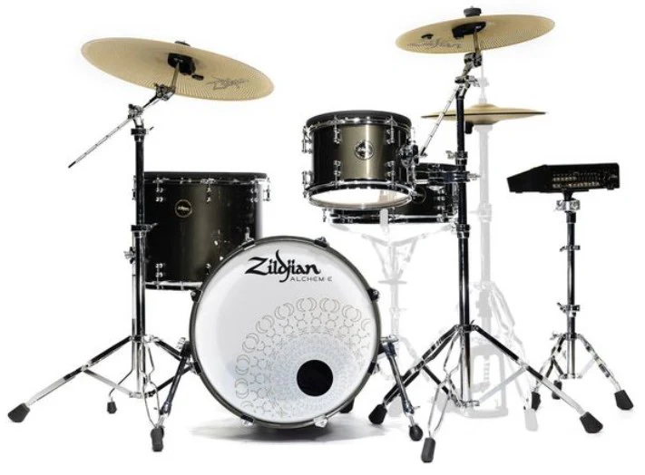 ZILDJIAN ALCHEM E GOLD BATERIA ELECTRONICA BLACK GOLD FOUNDRY SHIMMER GLOSS LACQUER