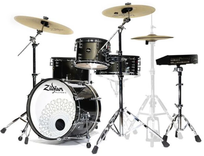 ZILDJIAN ALCHEM E GOLD BATERIA ELECTRONICA BLACK GOLD FOUNDRY SHIMMER GLOSS LACQUER - Image 2