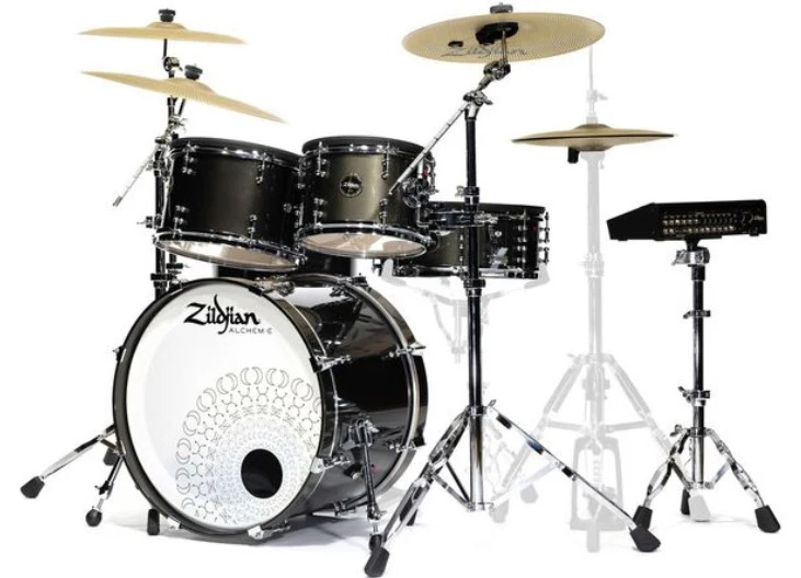 ZILDJIAN ALCHEM E GOLD EX BATERIA ELECTRONICA BLACK GOLD FOUNDRY SHIMMER GLOSS LACQUER - Image 2