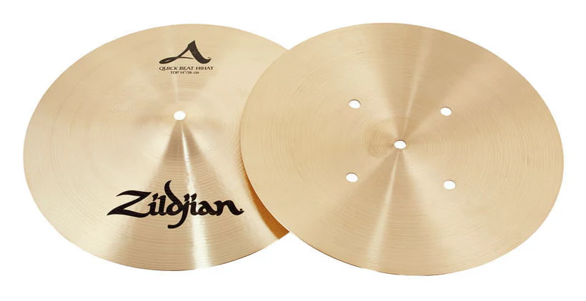 ZILDJIAN AVEDIS HI HAT 14 QUICK BEAT PAR PLATOS BATERIA - Image 3