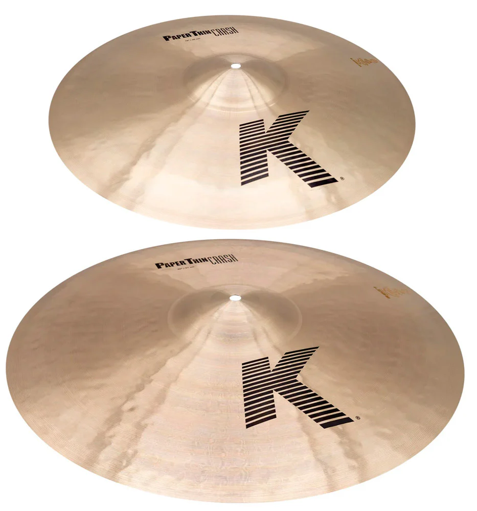 ZILDJIAN KZCRP01 SET DE PLATOS BATERIA CRASH PAPER THIN 18 Y 20 PULGADAS