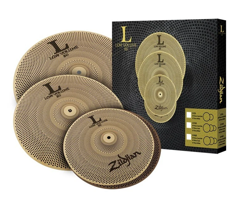 ZILDJIAN LV468 LOW VOLUME L80 JUEGO PLATOS BATERIA