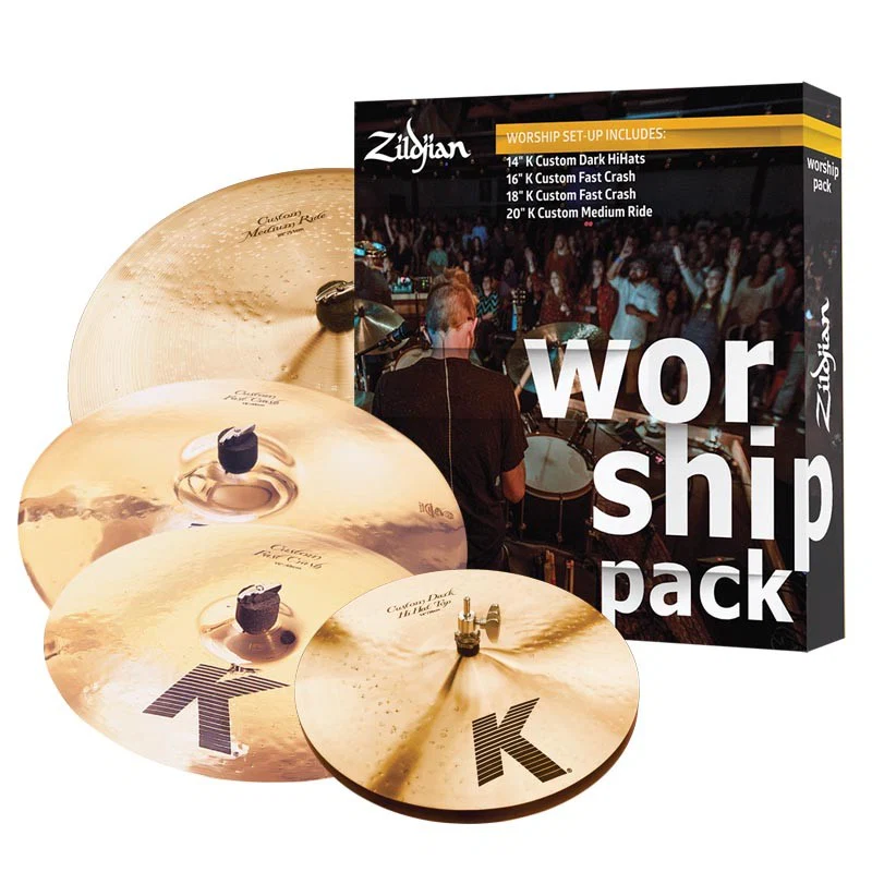 ZILDJIAN ZILDJIAN K CUSTOM WORSHIP JUEGO PLATOS BATERIA HH14 C16 C18 R20