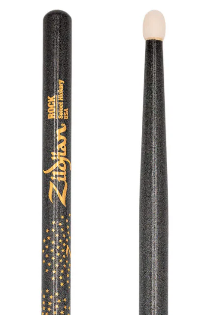 ZILDJIAN ZRKCBNZC Z CUSTOM ROCK NYLON PAR BAQUETAS BATERIA BLACK CHROMA - Image 3