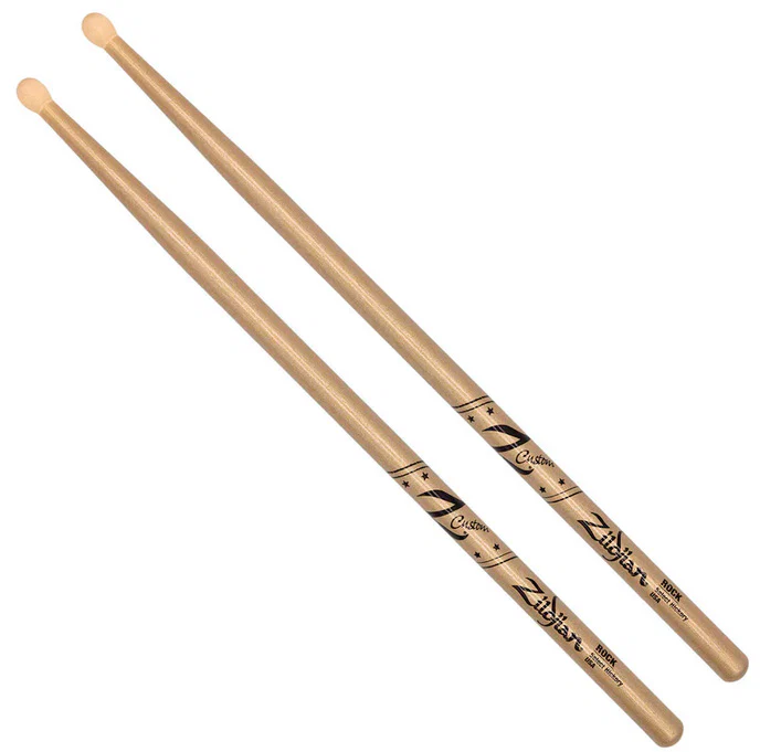 ZILDJIAN ZRKCGZC Z CUSTOM ROCK PAR BAQUETAS BATERIA GOLD CHROMA