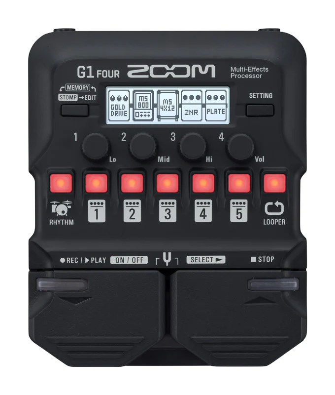 ZOOM G1 FOUR PEDALERA MULTIEFECTOS GUITARRA