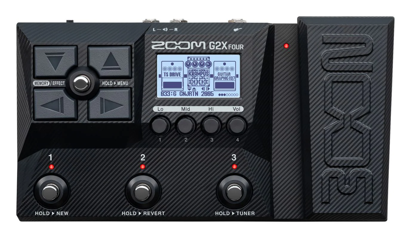 ZOOM G2X FOUR PEDALERA MULTIEFECTOS GUITARRA CON PEDAL DE EXPRESION