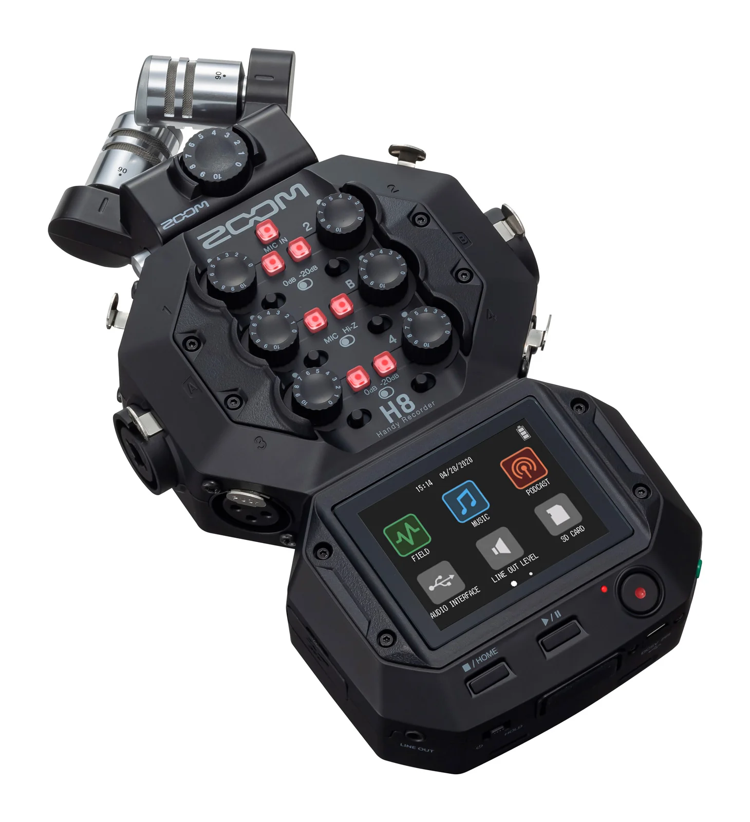 ZOOM H8 MS PACK GRABADOR DIGITAL 8 PISTAS CON 2 CAPSULAS - Image 2