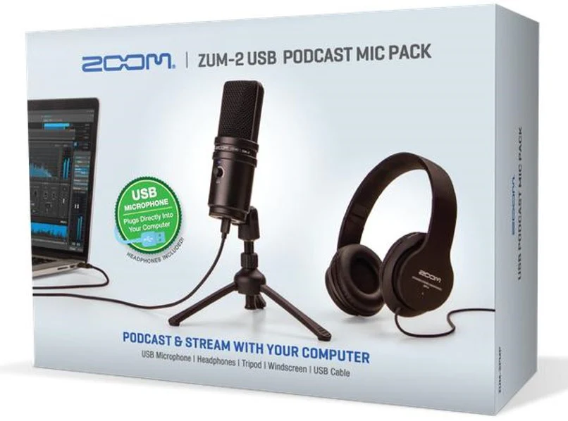 ZOOM ZUM2 PMP PODCAST MIC PACK MICROFONO CONDENSADOR USB CON AURICULARES - Image 9